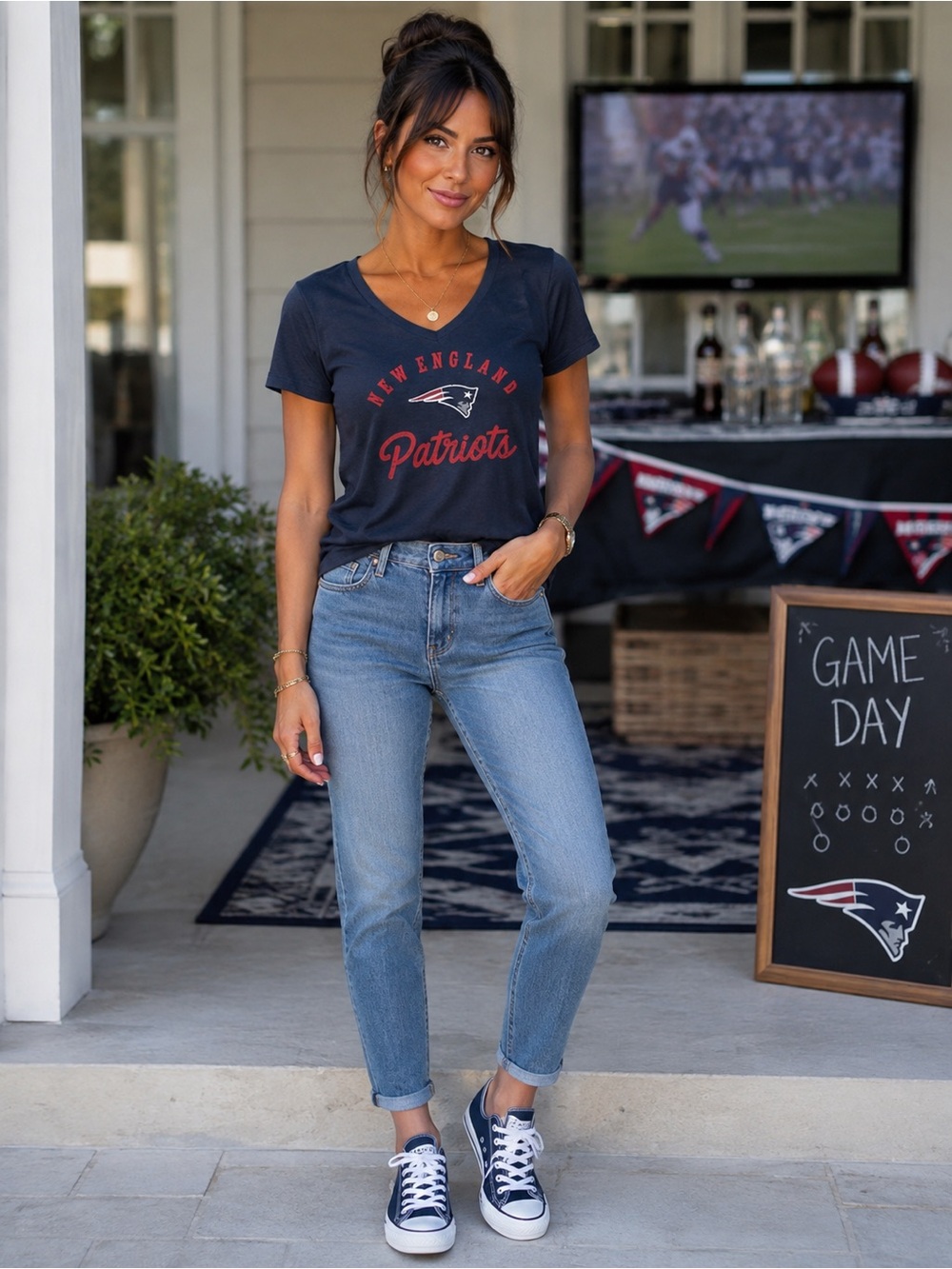 NWT Patriots T-shirt 47 Brand Small